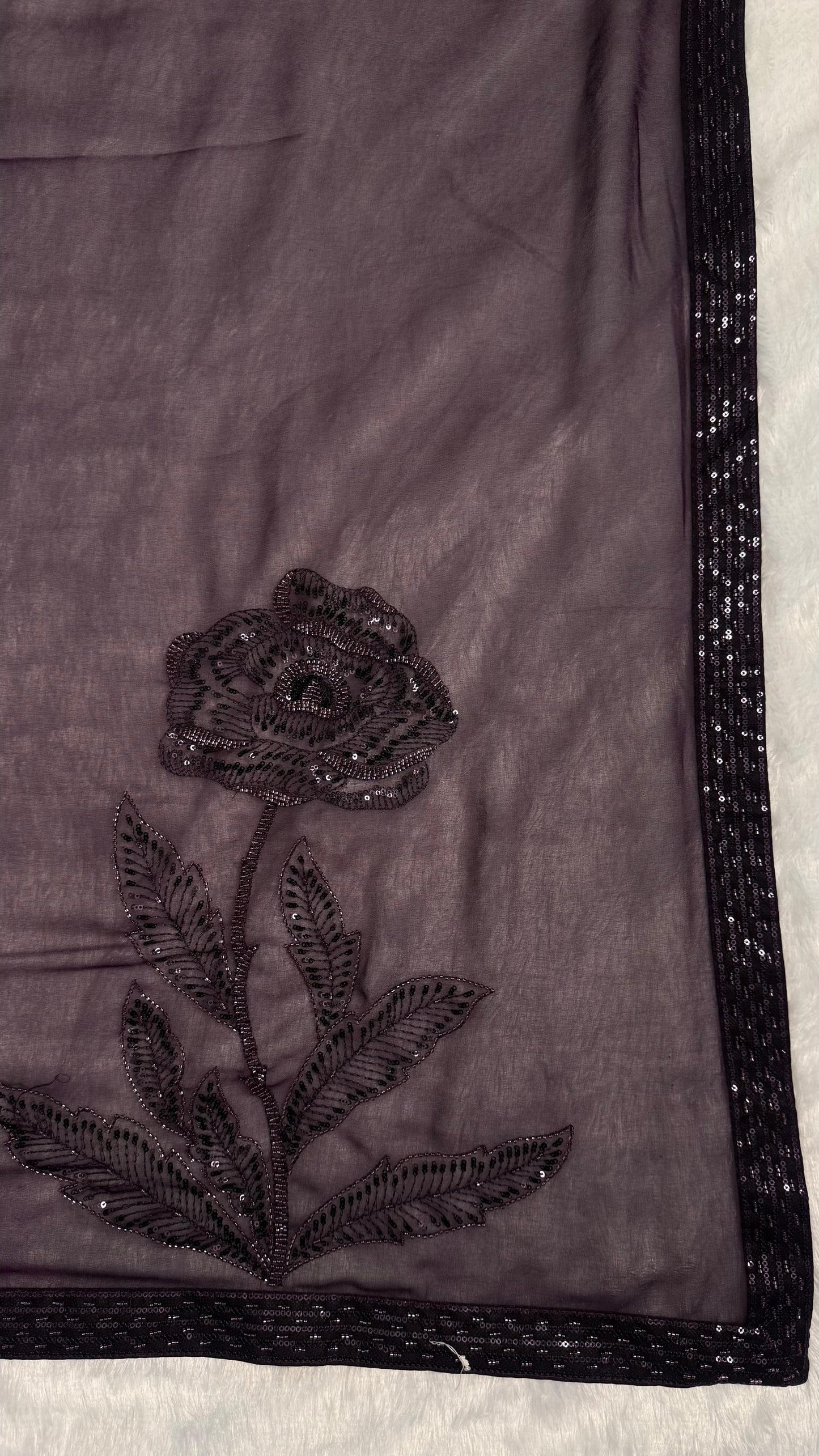 Luxury Heavy Beads Party Wear Saree