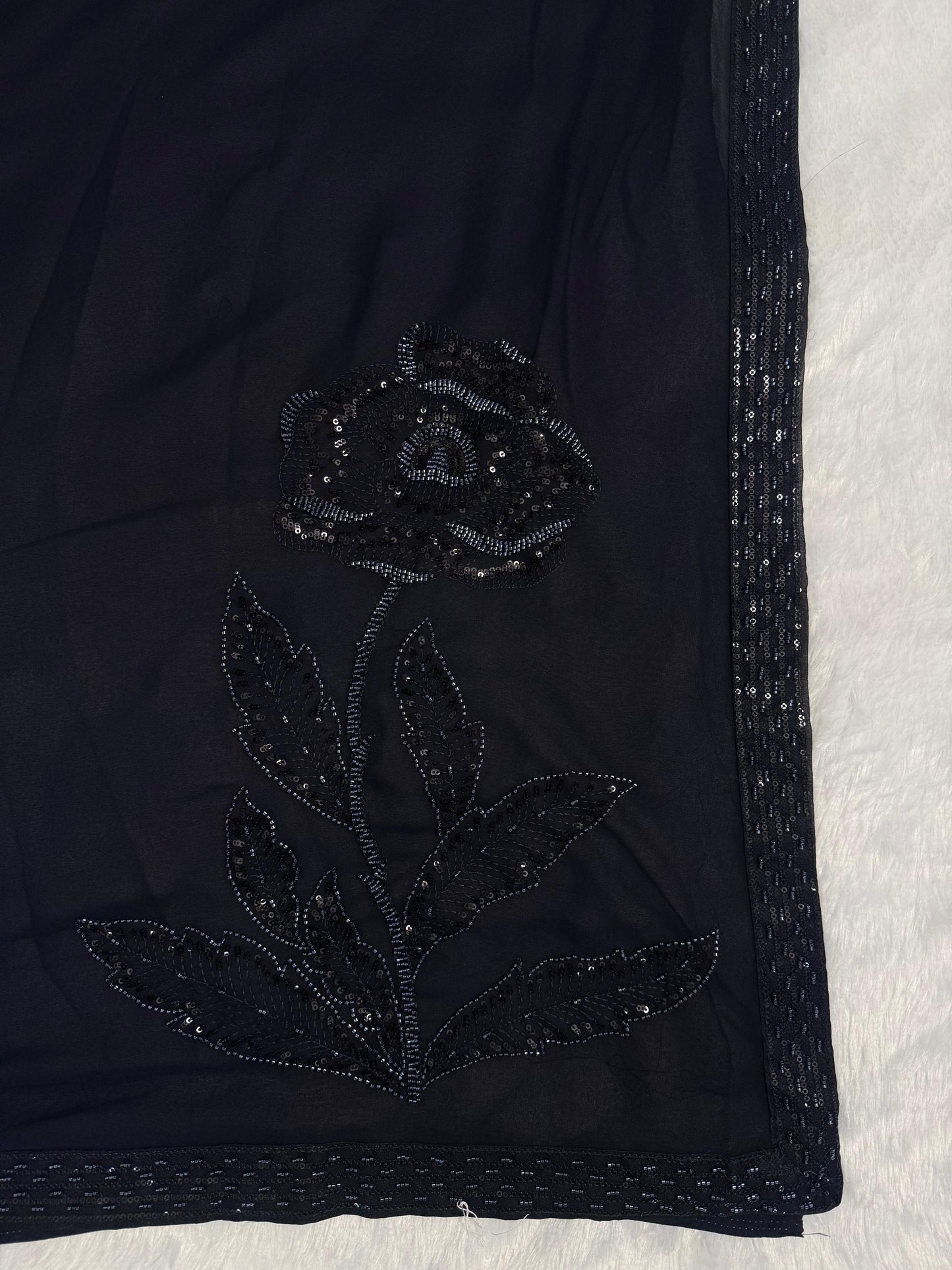 Luxury Heavy Beads Party Wear Saree