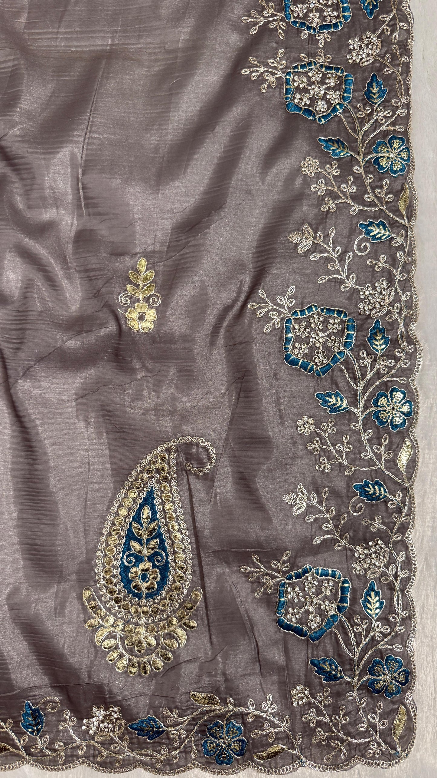 Pitta Work Floral Elegance Saree