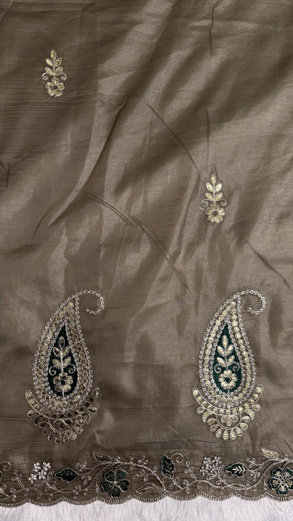 Pitta Work Floral Elegance Saree