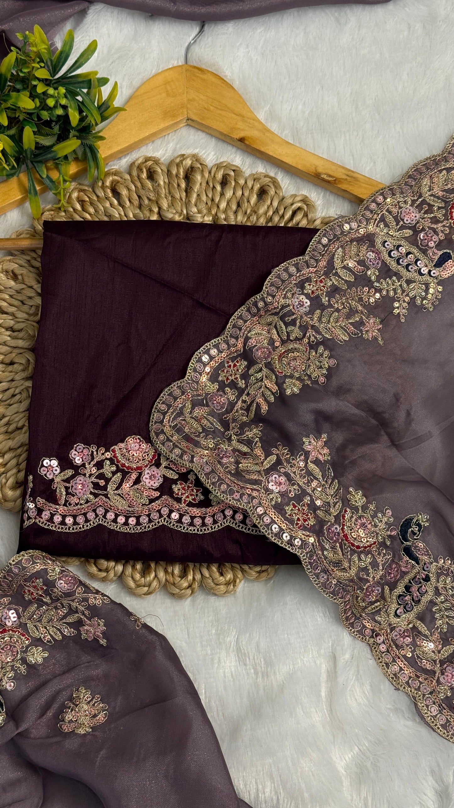 Beautiful Peacock Design C-Pallu Saree