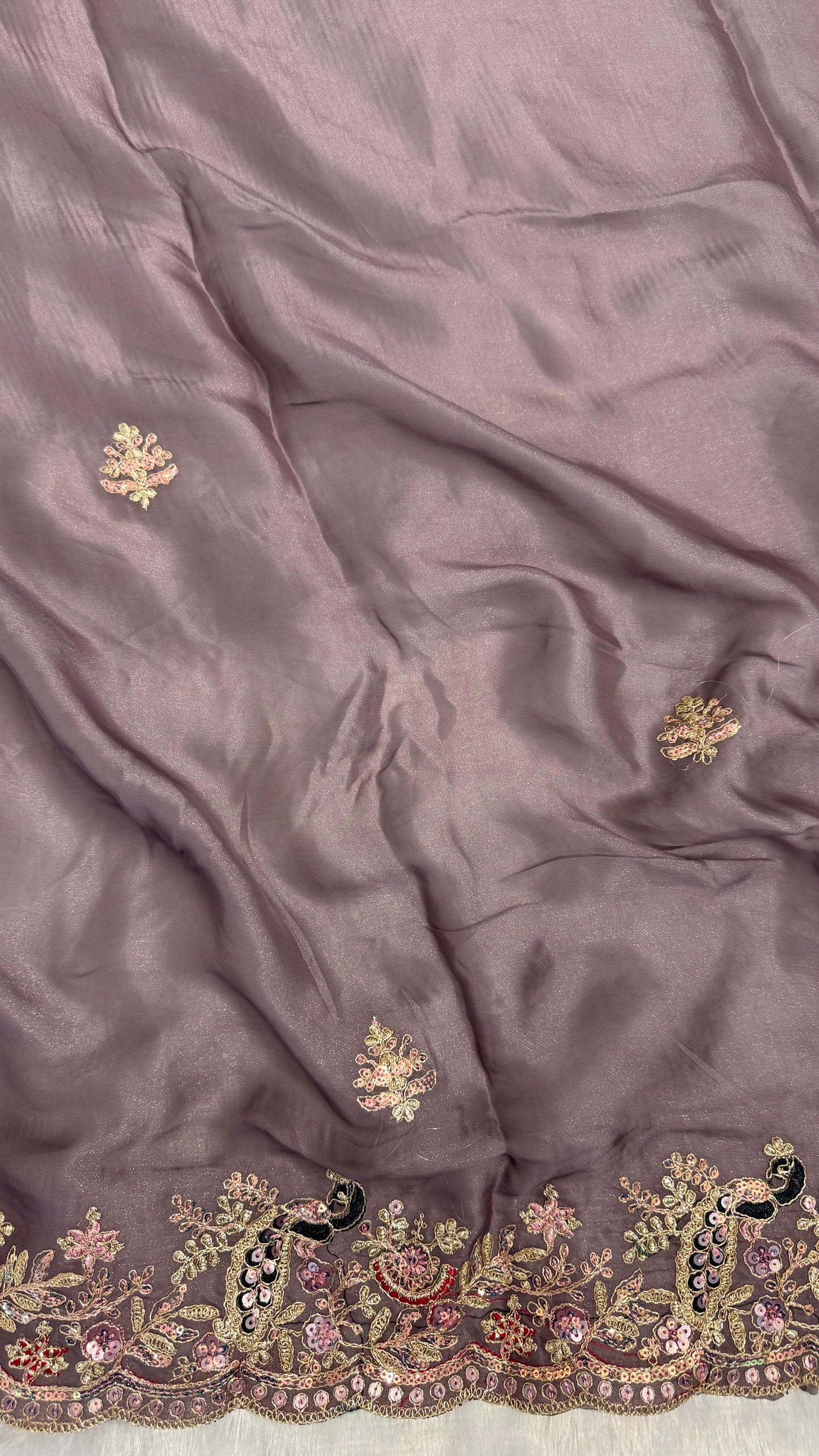 Beautiful Peacock Design C-Pallu Saree